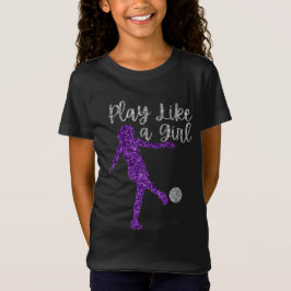 Speel als een meisjesspeler Glitter T-shirt