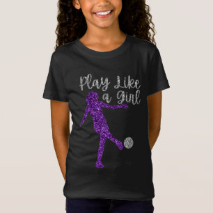Speel als een meisjesspeler Glitter T-shirt