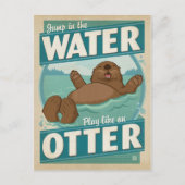 Speel als een otter briefkaart (Voorkant)