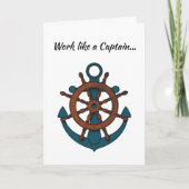 Speel als een piraat grappige nautische verjaardag kaart (Voorkant)
