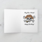 Speel als een piraat grappige nautische verjaardag kaart (Binnen)