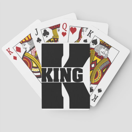 "Speel als royalty met onze professionele Koning  Pokerkaarten (Achterkant)