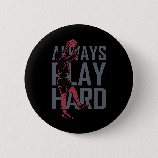 Speel altijd hard ronde button 5,7 cm (Voorkant)