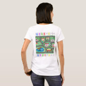 Speel Auto Race op Mam's Back T-shirt (Achterkant volledig)