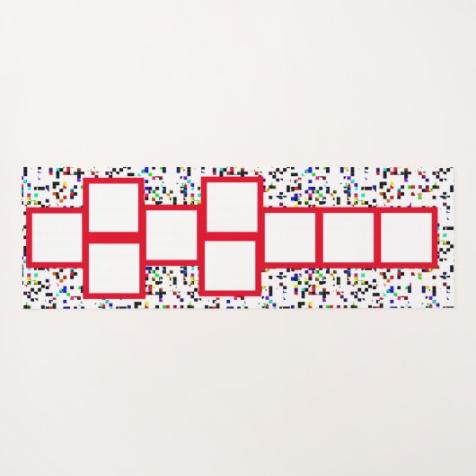 Speel auto's en Hop Scotch Vloermat Yogamat (Achterkant (horizontaal))