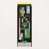 Speel auto's en Hop Scotch Vloermat Yogamat (Voorkant)