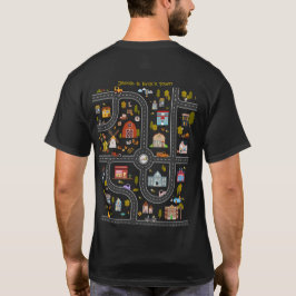 Speel auto's op papa's rug, Kinder speelmat T-shirt