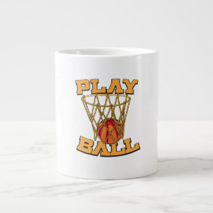 Speel Bal Basketbal. Grote Koffiekop