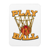 Speel Bal Basketbal. Magneet (Verticaal)