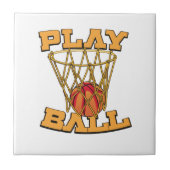 Speel Bal Basketbal. Tegeltje (Voorkant)