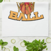 Speel Bal Basketbal. Theedoek (Gevouwen)