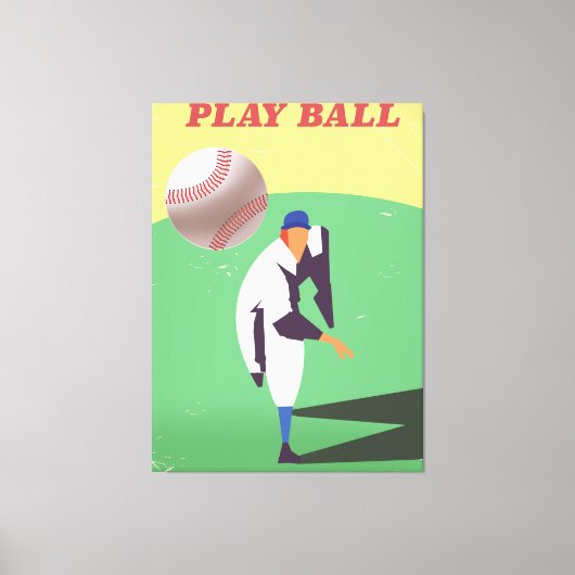 Speel Bal! Canvas Afdruk (Voorkant)