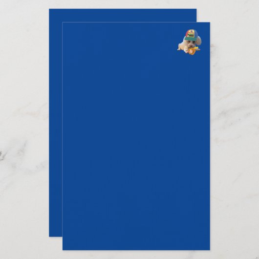 Speel bal poedel briefpapier (Voorkant / Achterkant)