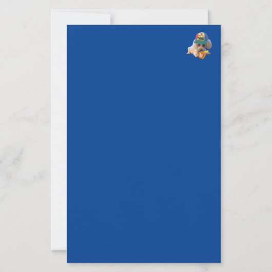 Speel bal poedel briefpapier (Voorkant)