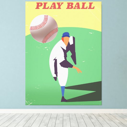 Speel Ball! Canvas Afdruk (Insitu (Houten vloer))