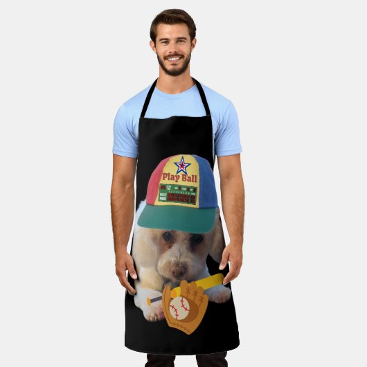 Speel Ball Poodle Keuken Schort (Gedragen)