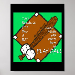 Speel Ball Sticker Poster