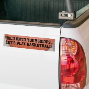 Speel Basketbal Houd Je Hoepels Vast Bumpersticker
