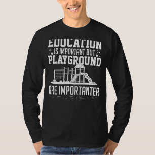 Speel binnenspelen Slide buitenkinderen T-shirt