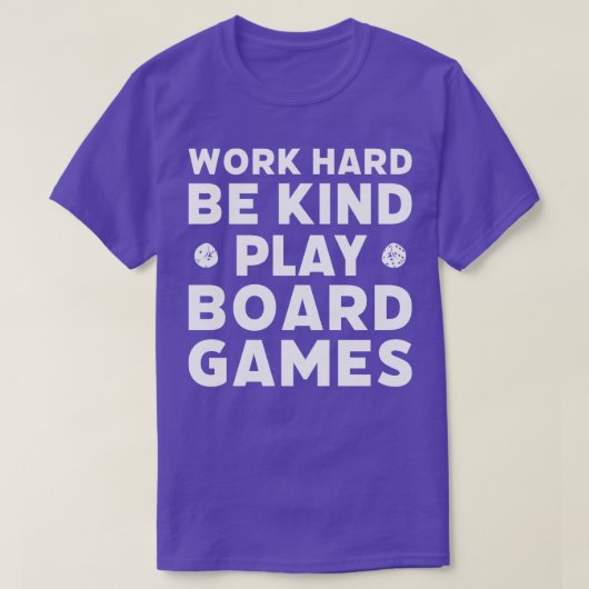 Speel bordspellen grappig spel nacht grappig bords t-shirt (Design voorkant)