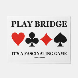 Speel Bridge Het is een fascinerend spel (kaartuit Deurmat