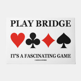 Speel Bridge Het is een fascinerend spel (kaartuit Deurmat