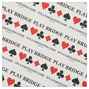 Speel Bridge Het is een fascinerend spel (kaartuit Stof