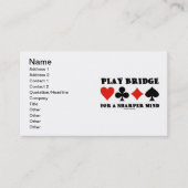 Speel Bridge voor een scherpere geest (vier Kaart  Visitekaartje (Voorkant)
