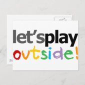 Speel buiten! briefkaart (Voorkant / Achterkant)