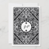 Speel Card Ace of King Queen Las Vegas Invite Kaart (Achterkant)