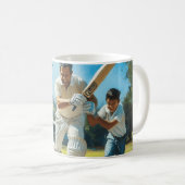 Speel cricket digitale kunst koffiemok (Voorkant rechts)