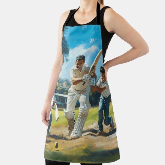 Speel cricket digitale kunst schort (Insitu)