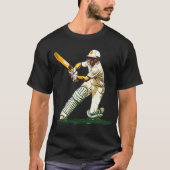 Speel cricket digitale kunst t-shirt (Voorkant)
