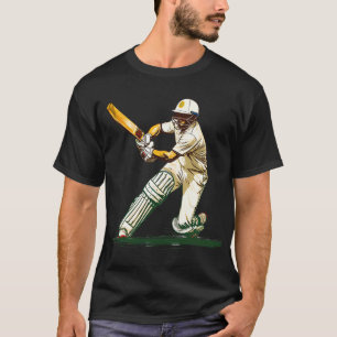 Speel cricket digitale kunst t-shirt