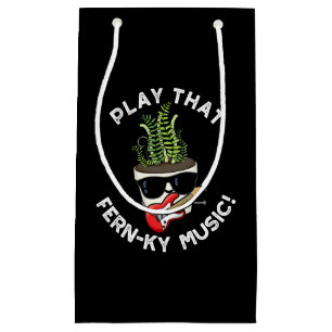 Speel dat Fern-ky Music Funny Plant Pun Dark BG Klein Cadeauzakje