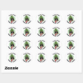 Speel dat Fern-ky Music Funny Plant Pun Ronde Sticker (Vel)