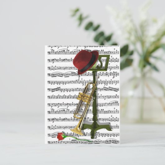 Speel dat Jazz Briefkaart (Staand voorkant)