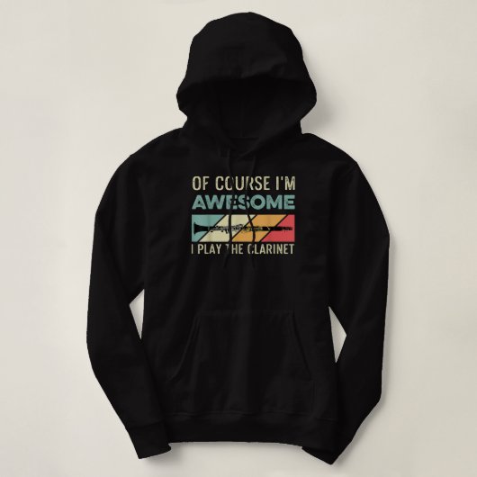 Speel de Clarinet Hobbyist1 Hoodie (Design voorkant)