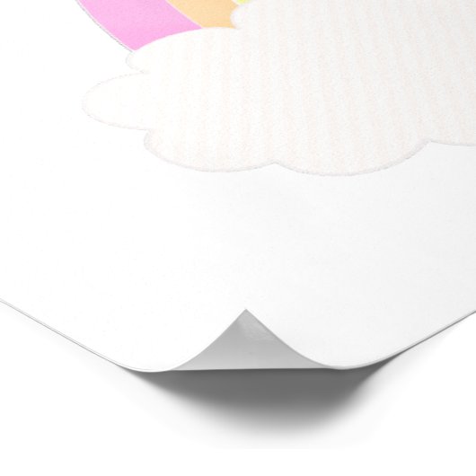 Speel de dag af met de regenboog poster (Hoek)