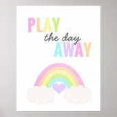 Speel de dag af met de regenboog poster (Voorkant)