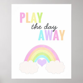 Speel de dag af met de regenboog poster