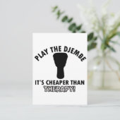 Speel de djembe briefkaart (Staand voorkant)