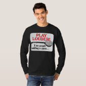 Speel de donkere T-Shirt van de Mannen van het Lou (Voorkant volledig)