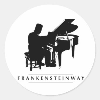 Speel de Frankensteinway! Ronde Sticker