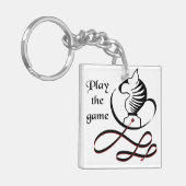 Speel de GAME Bull Terrier af Sleutelhanger (Voorkant Links)