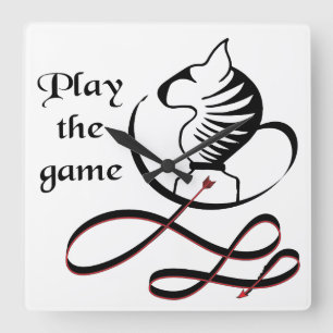 Speel de GAME Bull Terrier af Vierkante Klok