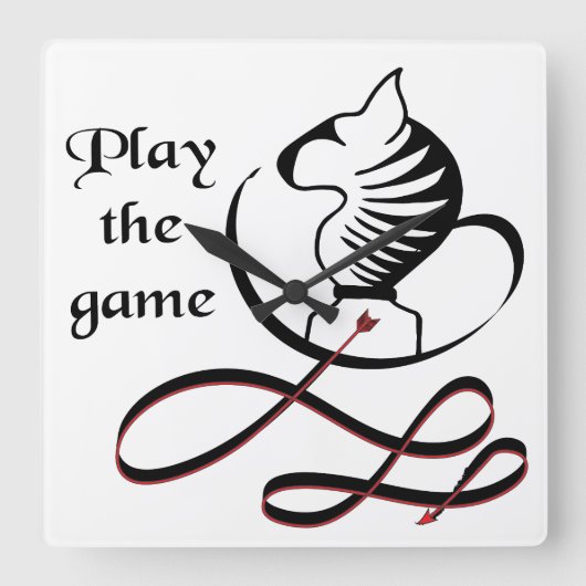 Speel de GAME Bull Terrier af Vierkante Klok (Voorkant)