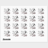 Speel de GAME Bull Terrier af Vierkante Sticker (Vel)