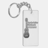 Speel de gitaar zoals er geen morgen is sleutelhanger (Voorkant Links)