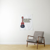 Speel de gitaar zoals er geen morgen is. wandkleed (In situ)